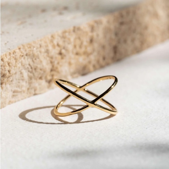 Gorjana Jewelry - Womens Gold Crisscross Ring